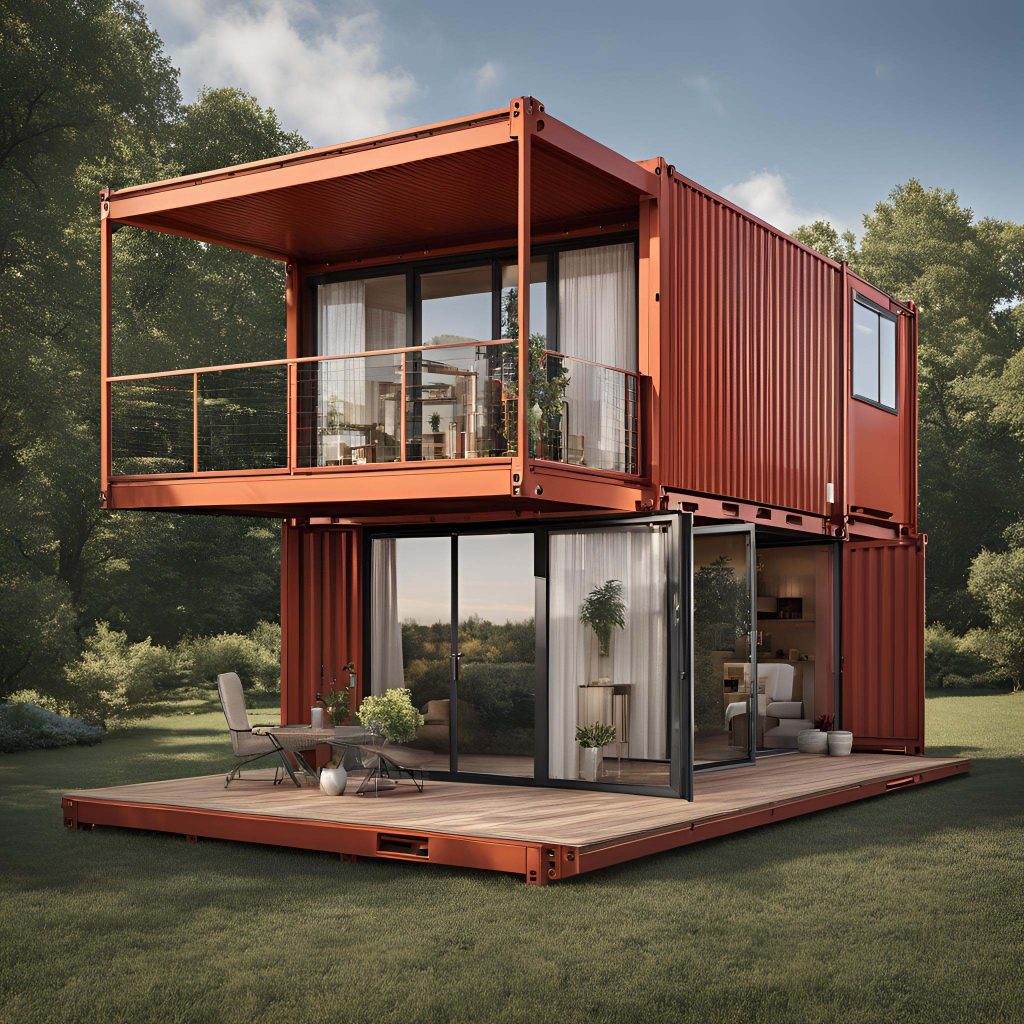 Double-Deck Container Resttaurant
