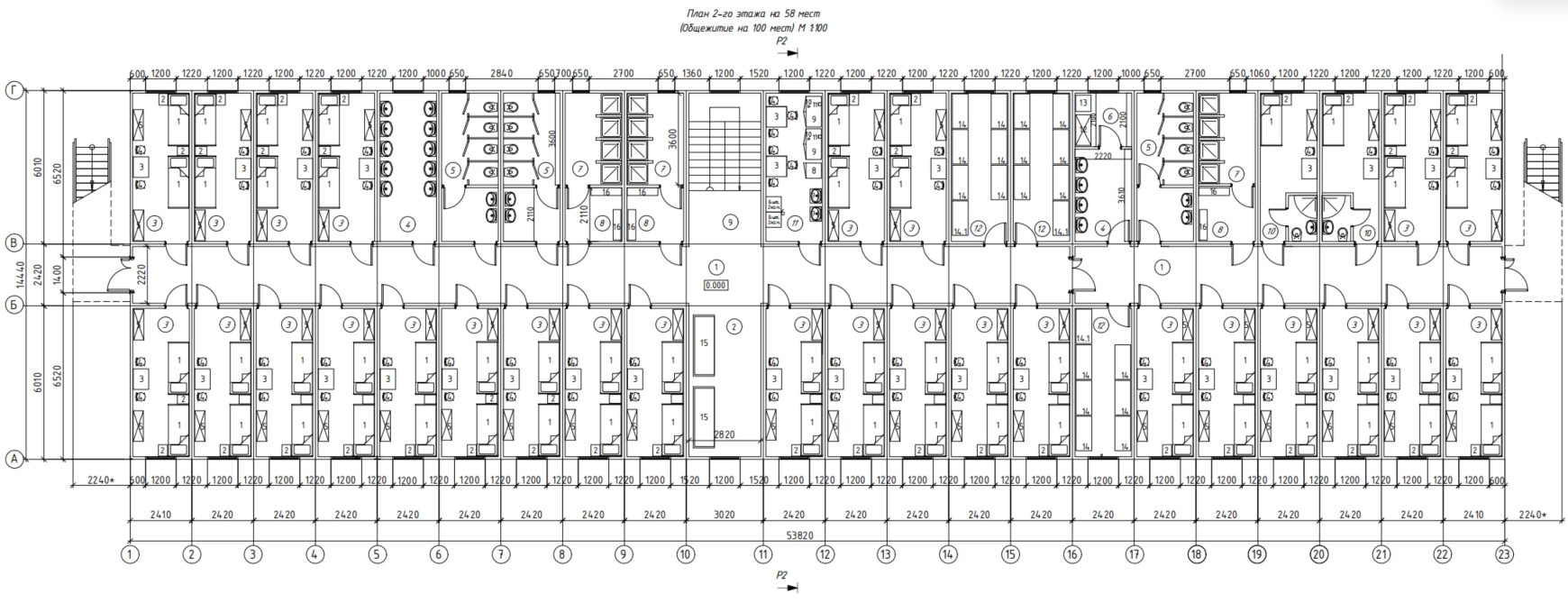 План второго этажа
